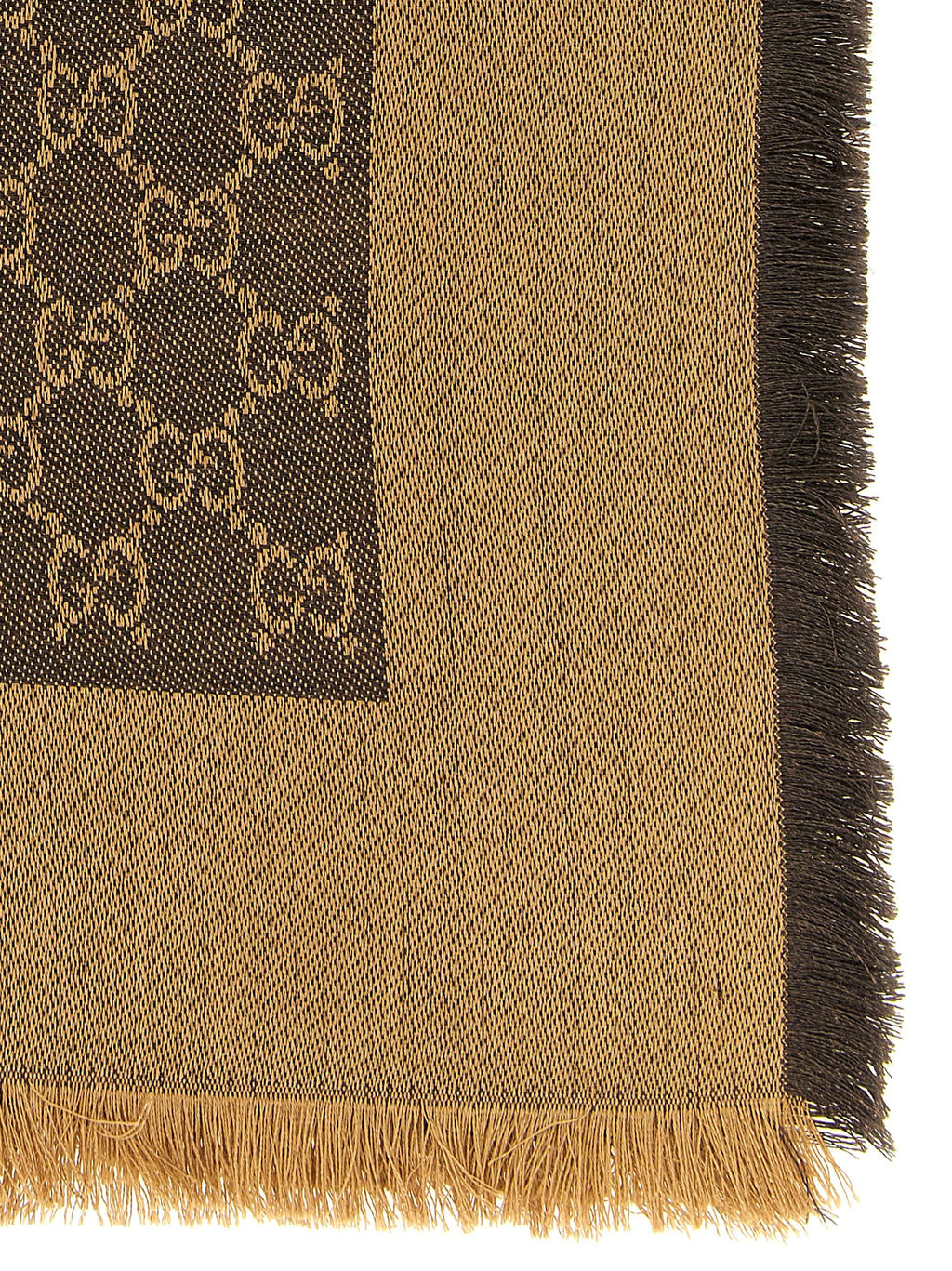 Gucci Brown Silk Scarf