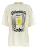 Balenciaga White Cotton T-Shirt
