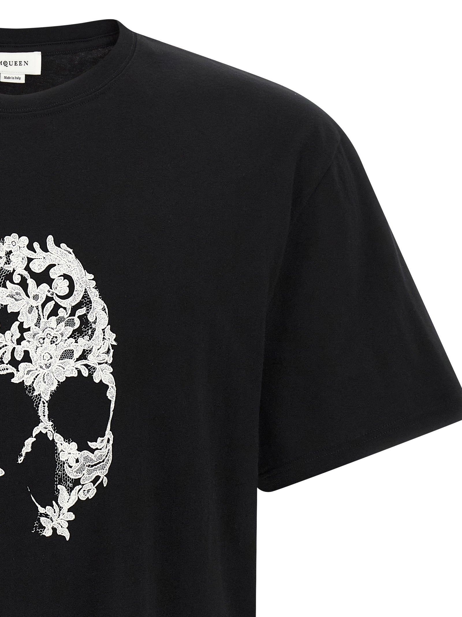 Alexander McQueen Bicolor Cotton T-Shirt