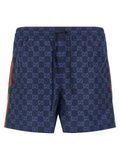 Gucci Blue Polyester Swim Shorts