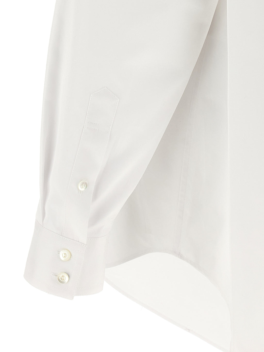 Gucci White Cotton Blouse