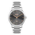 Hugo Boss Gray Stainless Steel Dress Watch