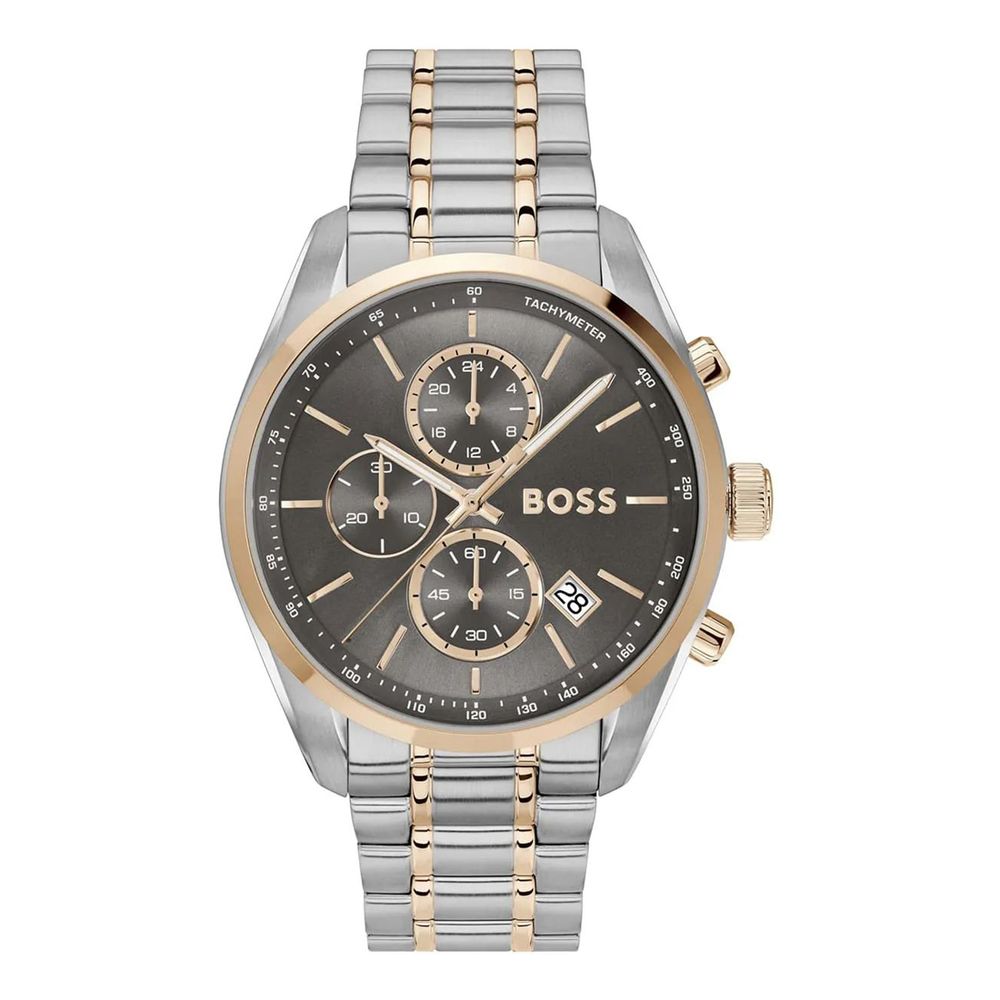Hugo Boss Gray Stainless Steel Dress Watch