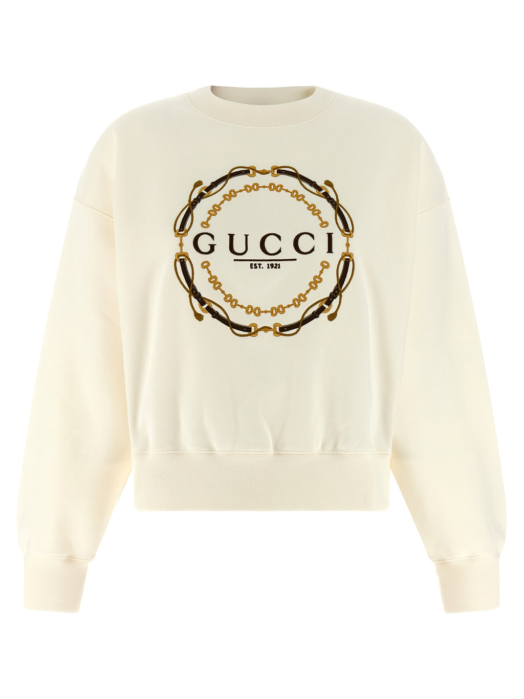 Gucci White Cotton Sweatshirt