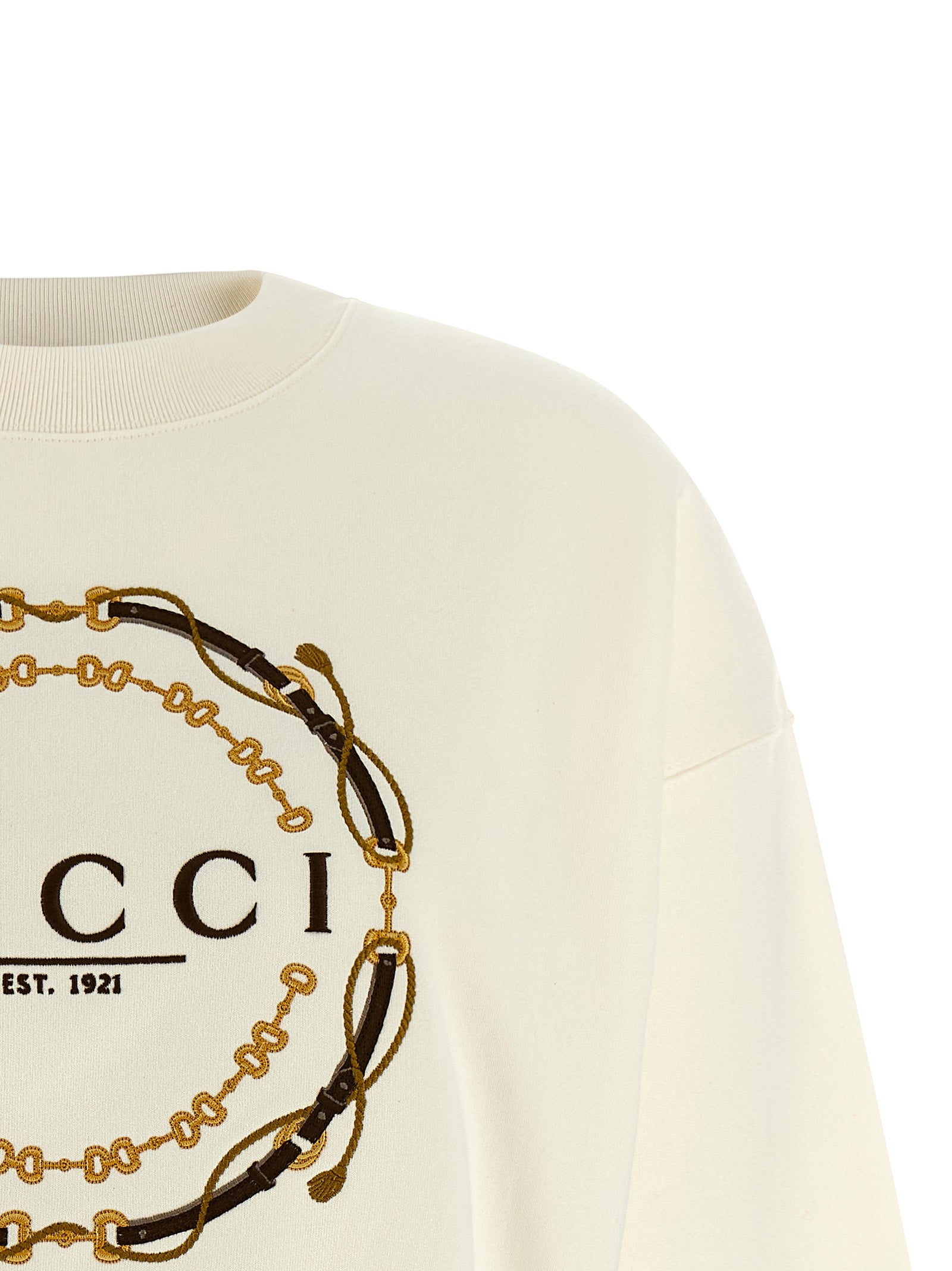 Gucci White Cotton Sweatshirt