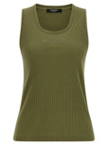 Balmain Bicolor Cotton Sleeveles T-Shirt
