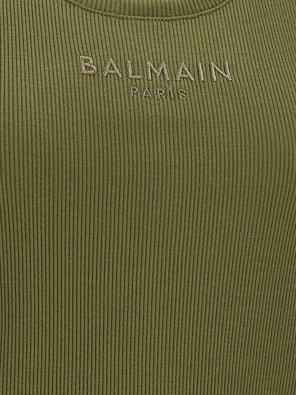 Balmain Bicolor Cotton Sleeveles T-Shirt