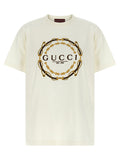 Gucci White Fabric T-Shirt