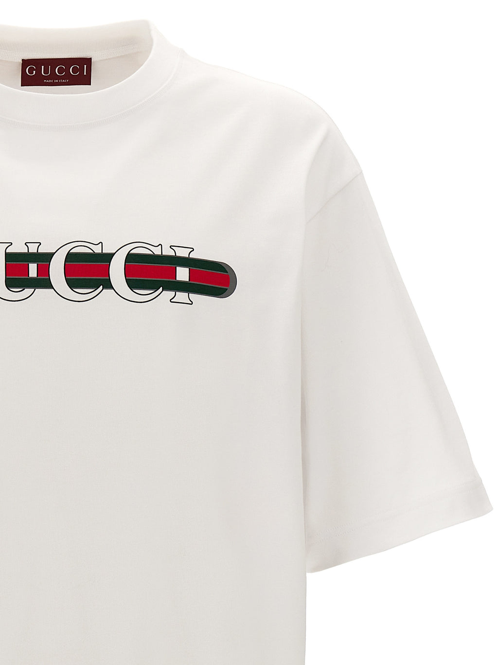Gucci White Cotton T-Shirt
