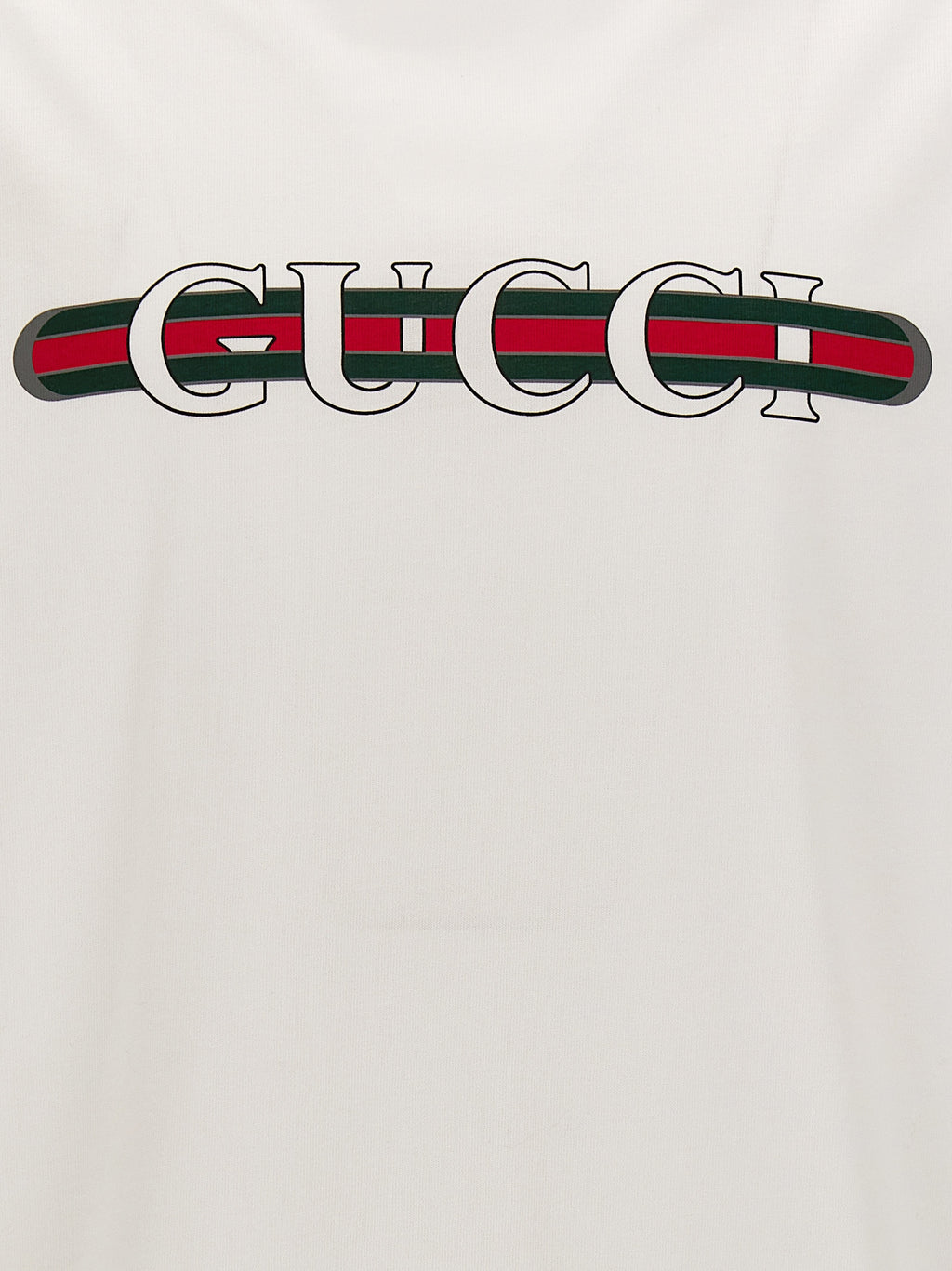 Gucci White Cotton T-Shirt