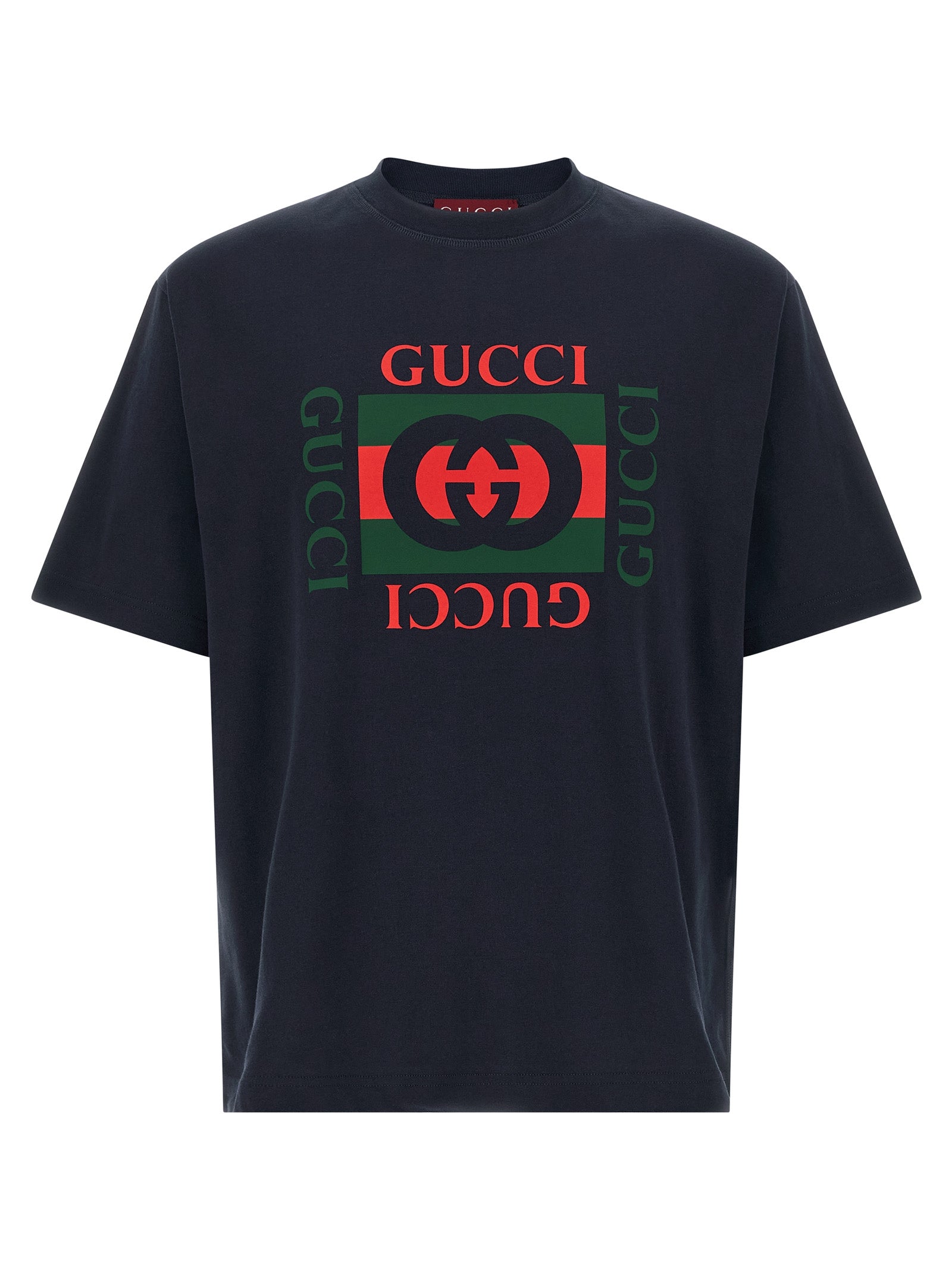 Gucci Blue Cotton T-Shirt