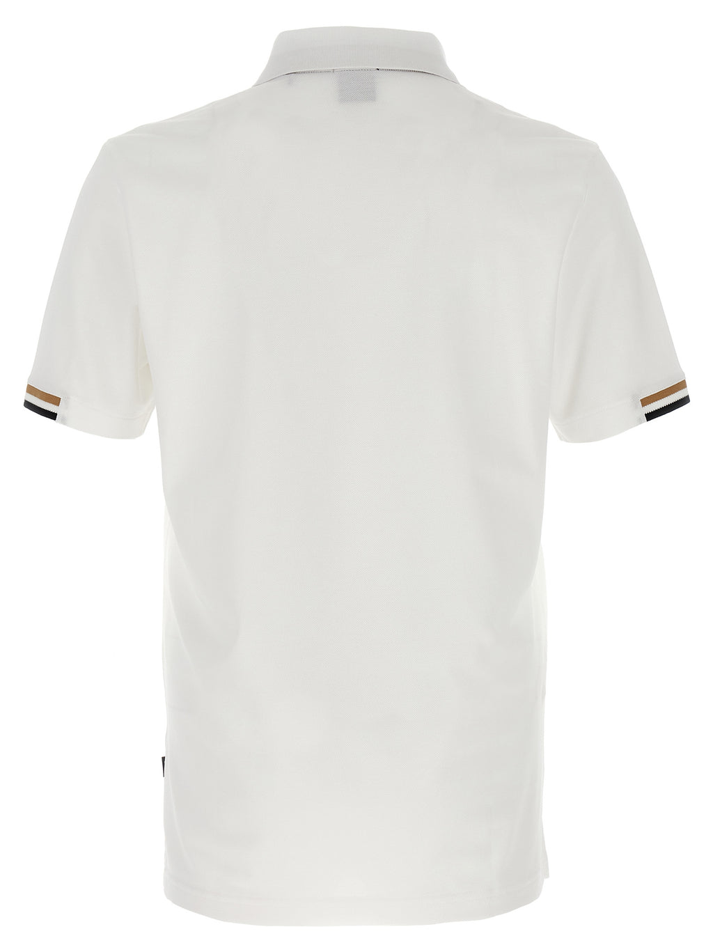 Hugo Boss White Cotton Polo Shirt