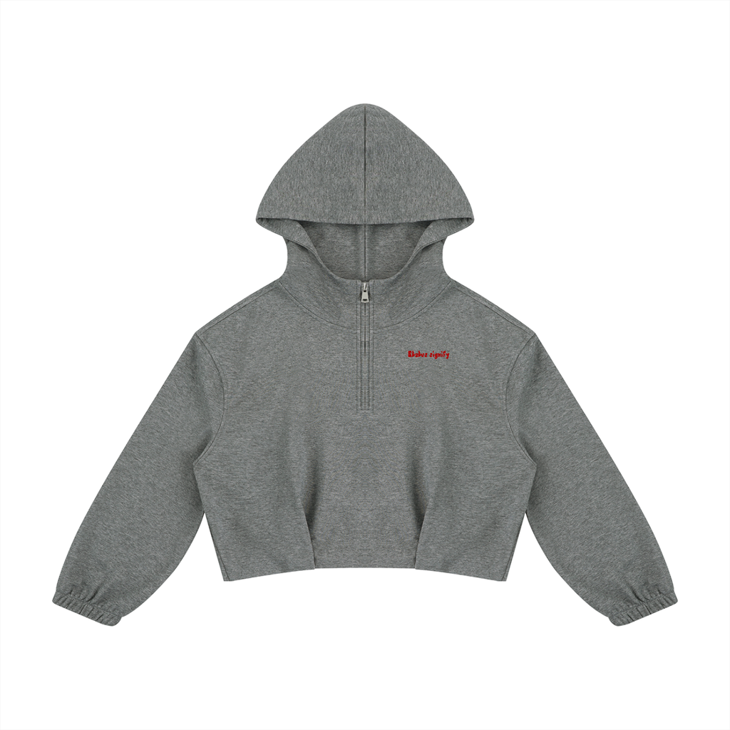 Women’s Boxy Quarter-Zip Hoodie