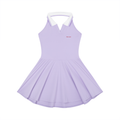 Women's Collared Halter A-Line Tennis Dress