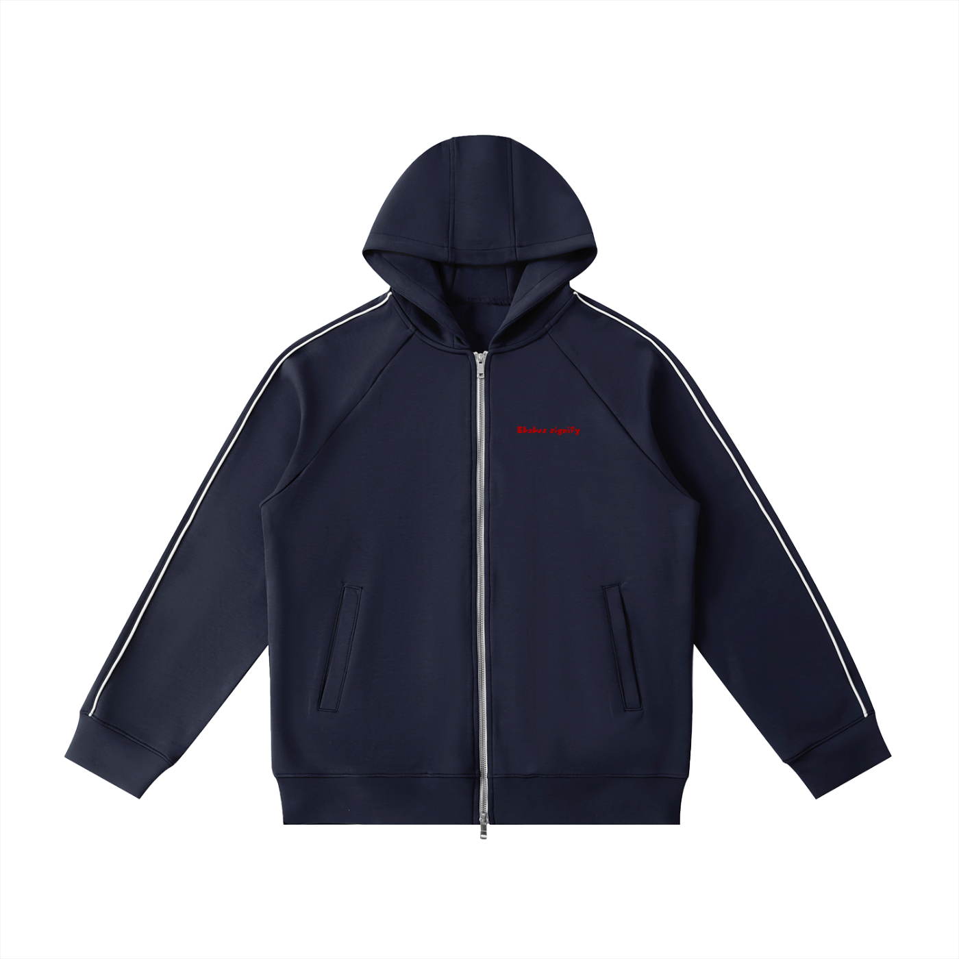 Heavyweight Raglan Sleeve Zip Hoodie