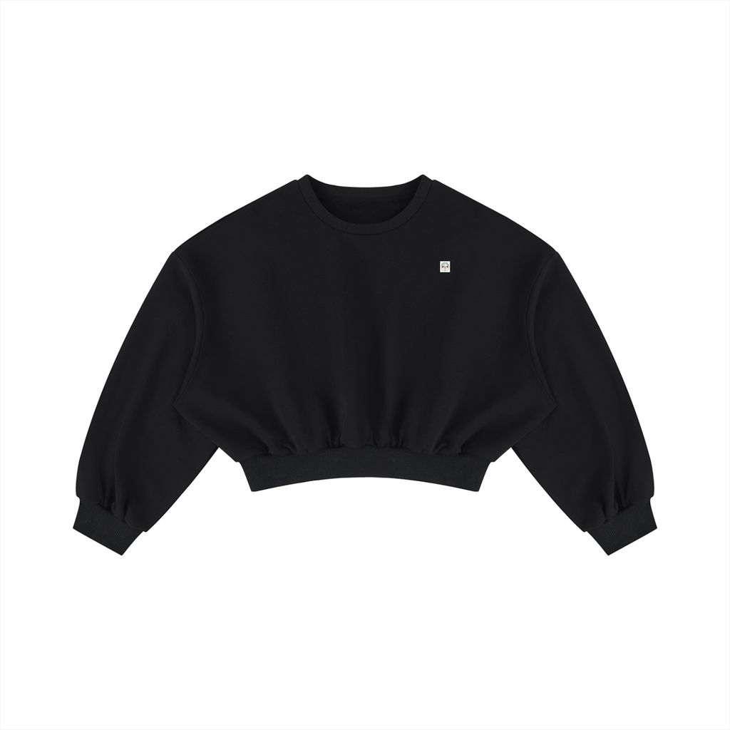 Women's Boxy Cropped Crewneck Sweatshirt