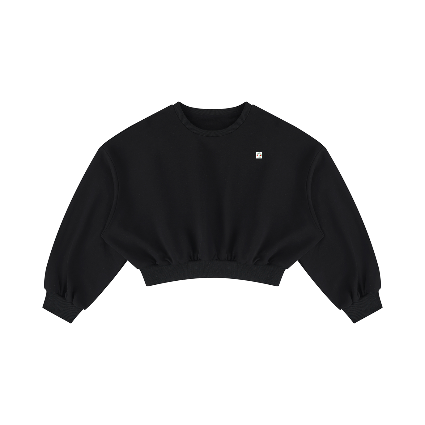 Women's Boxy Cropped Crewneck Sweatshirt