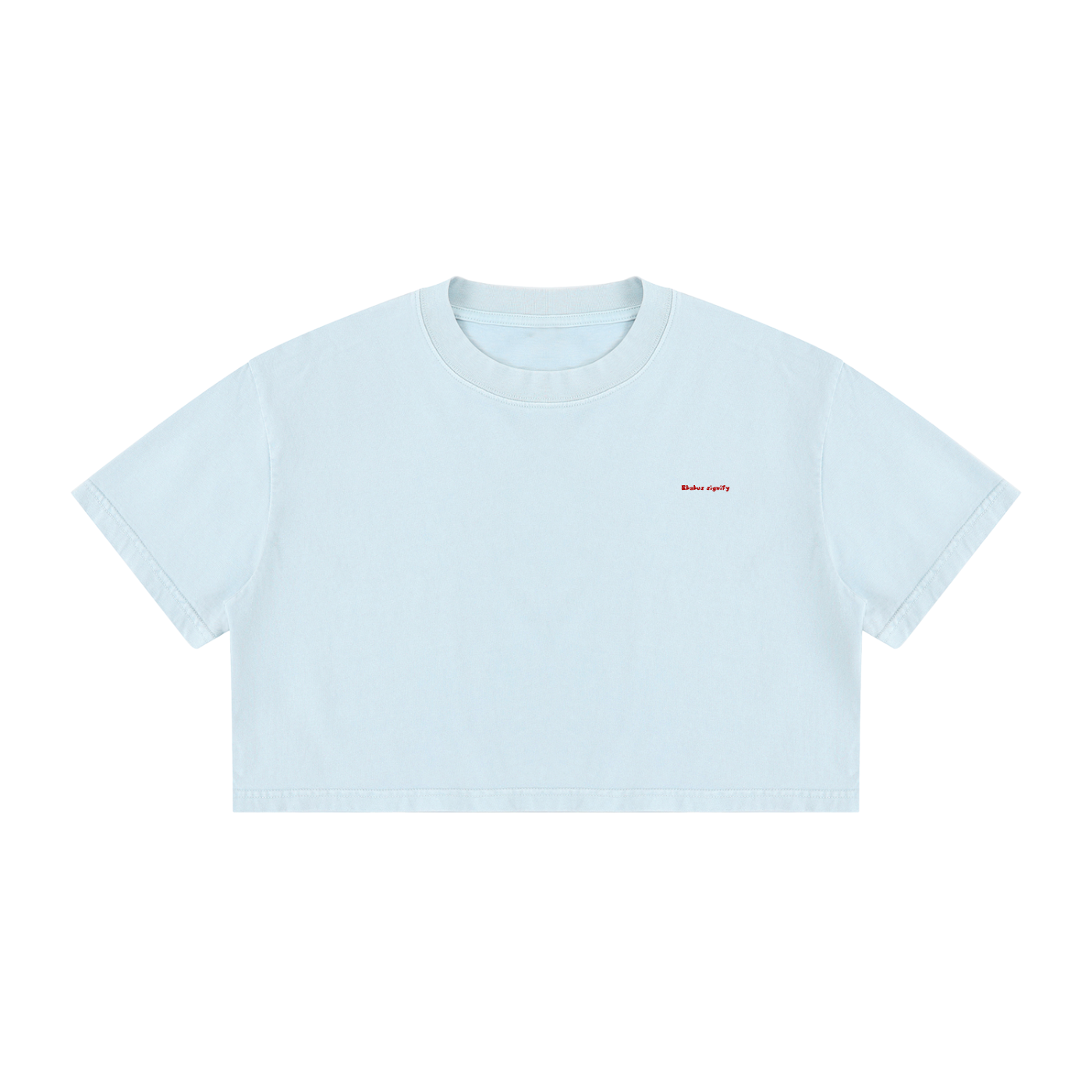 Women's Mineral Wash Cotton Crop T-Shirt